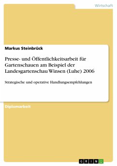 Presse- und Öffentlichkeitsarbeit für Gartenschauen am Beispiel der Landesgartenschau Winsen (Luhe) 2006 (eBook, PDF)