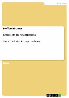 Emotions in negotiations (eBook, PDF) - Büchner, Steffen