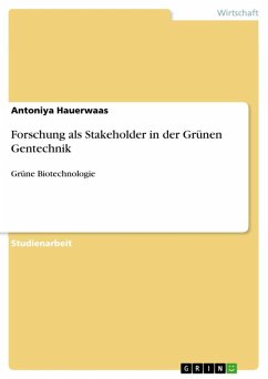 Cover Forschung als Stakeholder in der Grünen Gentechnik (eBook, ePUB)