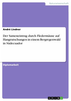 Der Sameneintrag durch Fledermäuse auf Hangrutschungen in einem Bergregenwald in Südecuador (eBook, PDF) - Lindner, André