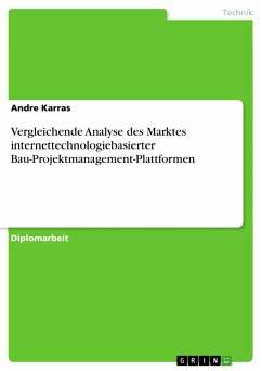 Vergleichende Analyse des Marktes internettechnologiebasierter Bau-Projektmanagement-Plattformen (eBook, PDF) - Karras, Andre