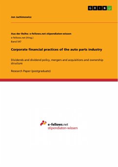Corporate financial practices of the auto parts industry (eBook, PDF)