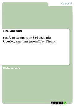 Strafe in Religion und Pädagogik: Überlegungen zu einem Tabu-Thema (eBook, PDF) - Schneider, Tino