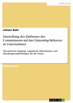 Darstellung des Einflusses des Commitments auf das Citizenship Behavior in Unternehmen (eBook, PDF)