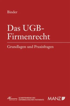 Das UGB-Firmenrecht - Binder, Florian