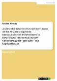 Analyse der aktuellen Herausforderungen an das Finanzmanagement mittelständischer Unternehmen in Deutschland im Hinblick auf die Optimierung der Vermögens- und Kapitalstruktur (eBook, PDF)