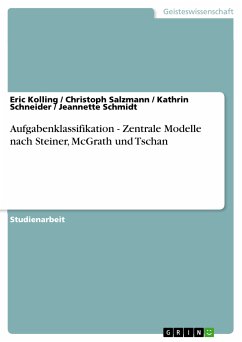 Aufgabenklassifikation - Zentrale Modelle nach Steiner, McGrath und Tschan (eBook, PDF)
