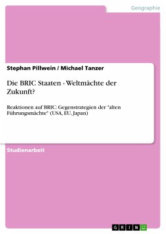 Die BRIC Staaten - Weltmächte der Zukunft? (eBook, PDF) - Pillwein, Stephan; Tanzer, Michael