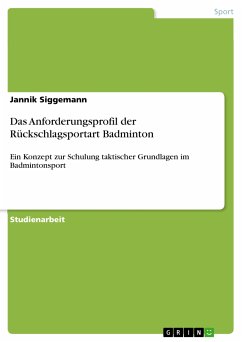 Das Anforderungsprofil der Rückschlagsportart Badminton (eBook, PDF) - Siggemann, Jannik