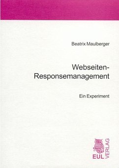 Webseiten-Responsemanagement (eBook, PDF) - Maulberger, Beatrix