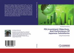 FDI,Investment Objectives, And Performance Of Japanese Subsidiaries