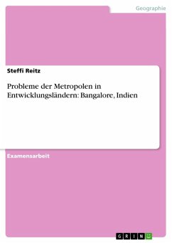 Probleme der Metropolen in Entwicklungsländern am Beispiel von Bangalore / Indien (eBook, ePUB) - Reitz, Steffi