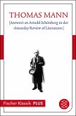 [Antwort an Arnold Schönberg in der »Saturday Review of Literature«] (eBook, ePUB)