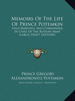 Memoirs Of The Life Of Prince Potemkin