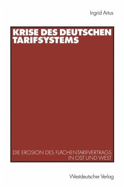 Krise des deutschen Tarifsystems - Artus, Ingrid