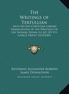 The Writings of Tertullian