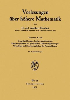 Vorlesungen über höhere Mathematik - Duschek, Adalbert