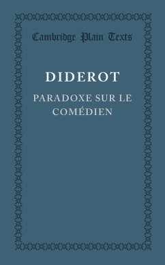 Paradoxe sur le Comedien - Diderot, Denis