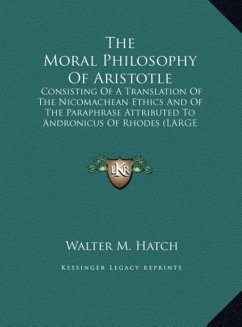 The Moral Philosophy Of Aristotle