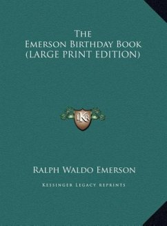 The Emerson Birthday Book (LARGE PRINT EDITION)