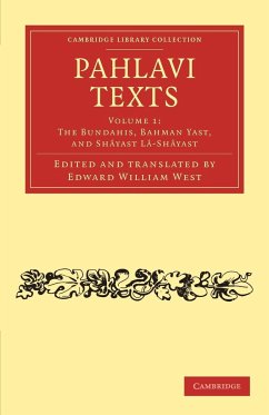 Pahlavi Texts - Volume 1