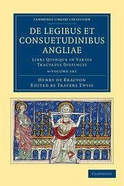 Cover de Legibus Et Consuetudinibus Angliae 6 Volume Set
