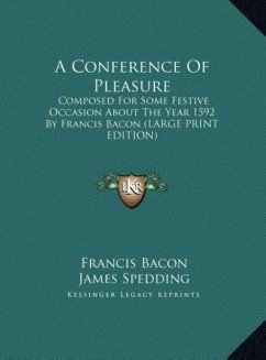 A Conference Of Pleasure - Bacon, Francis