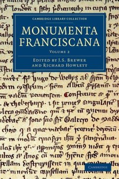 Cover Monumenta Franciscana - Volume 2