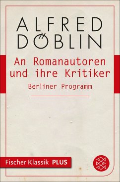 An Romanautoren und ihre Kritiker (eBook, ePUB) - Döblin, Alfred