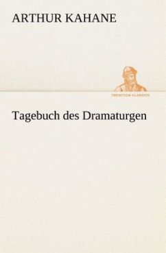 Cover Tagebuch des Dramaturgen
