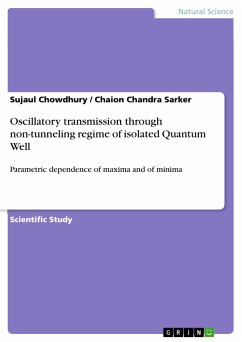 Oscillatory transmission through non-tunneling regime of isolated Quantum Well