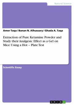 Extraction of Pure Ketamine Powder and Study their Analgesic Effect as a Gel on Mice Using a Hot ¿ Plate Test - Taqa, Amer;Taqa, Ghada A.;Alhussary, Banan N.