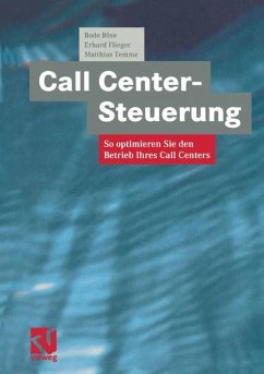 Call Center-Steuerung - Böse, Bodo;Flieger, Erhard;Temme, Matthias