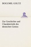 Zur Geschichte und Charakteristik des deutschen Genius