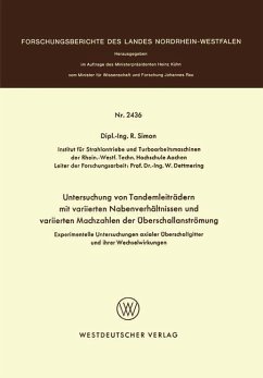 Experimentelle Untersuchungen axialer Überschallgitter und ihrer Wechselwirkungen - Simon, R.