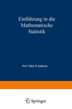 Einführung in die Mathematische Statistik - Anderson, Oskar N.