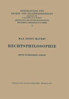 Rechtsphilosophie - Mayer, Max Ernst