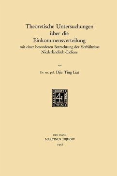 Theoretische Untersuchungen über die Einkommensverteilung - Djie, Ting Liat