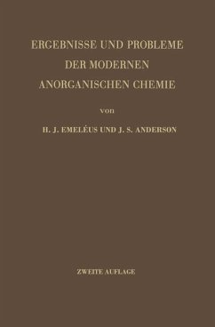 Ergebnisse und Probleme der Modernen Anorganischen Chemie - Emeleus, Harrry J.; Anderson, J. S.