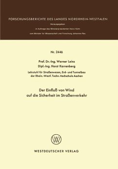 Der Einfluß von Wind auf die Sicherheit im Straßenverkehr - Leins, Werner