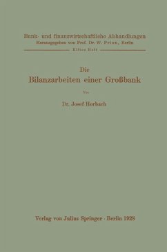 Cover Die Bilanzarbeiten einer Großbank