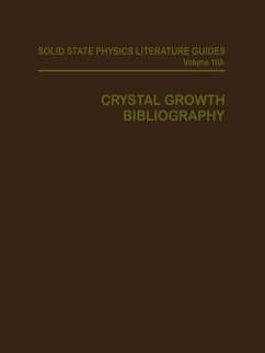 Crystal Growth Bibliography Cover Crystal Growth Bibliography