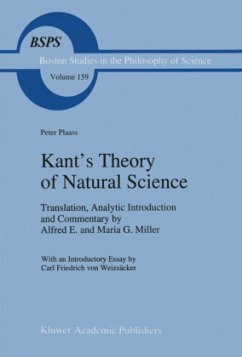Kant¿s Theory of Natural Science - Plaass, Peter