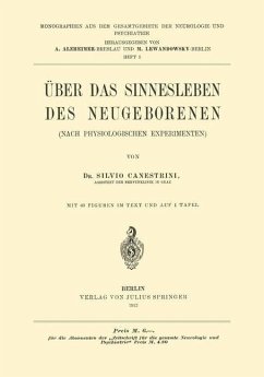 Über das Sinnesleben des Neugeborenen - Canestrini, Silvio