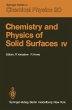 Chemistry and Physics of Solid Surfaces... - Bild 1