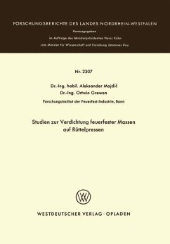 Studien zur Verdichtung feuerfester Massen auf Rüttelpressen - Majdic, Aleksander