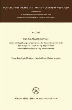 Einsatzmöglichkeiten fluidischer Steuerungen - Pautz, Klaus-Dieter