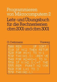 Lehr- und Übungsbuch für die Rechnerserien cbm 2001 und cbm 3001 - Oetzmann, Gerhard