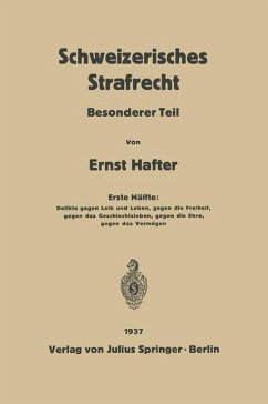 Schweizerisches Strafrecht - Hafter, Ernst