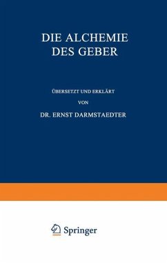 Die Alchemie des Geber - Darmstaedter, Ernst